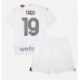 Tanie Strój piłkarski AC Milan Theo Hernandez #19 Koszulka Wyjazdowej dla dziecięce 2023-24 Krótkie Rękawy (+ szorty)